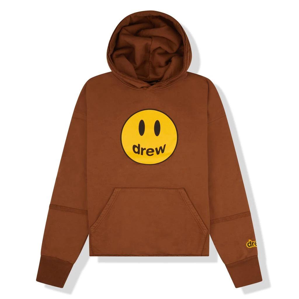 商品Drew House|Drew House Mascot Deconstructed Hoodie Brown,价格¥1342,第1张图片