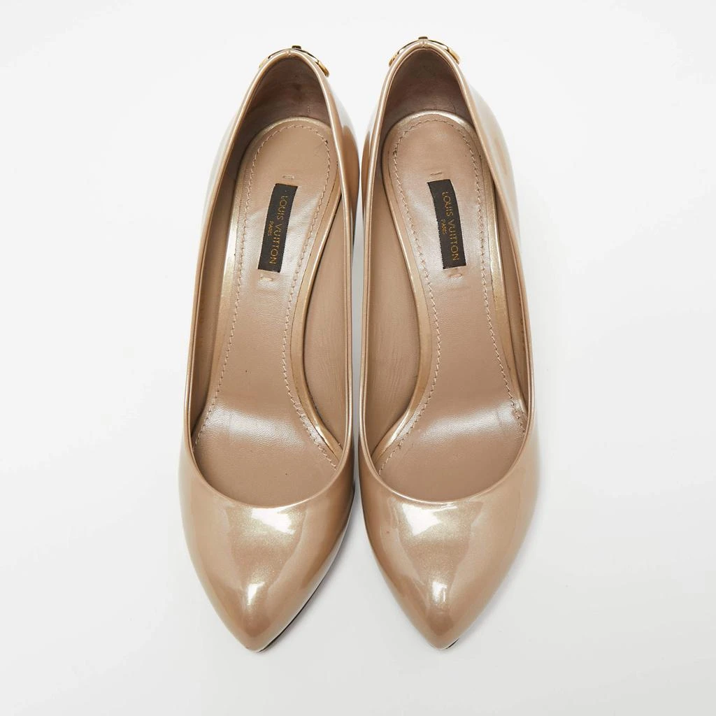 商品[二手商品] Louis Vuitton|Louis Vuitton Beige Patent Leather Oh Really! Pumps Size 37.5,价格¥1801,第3张图片详细描述