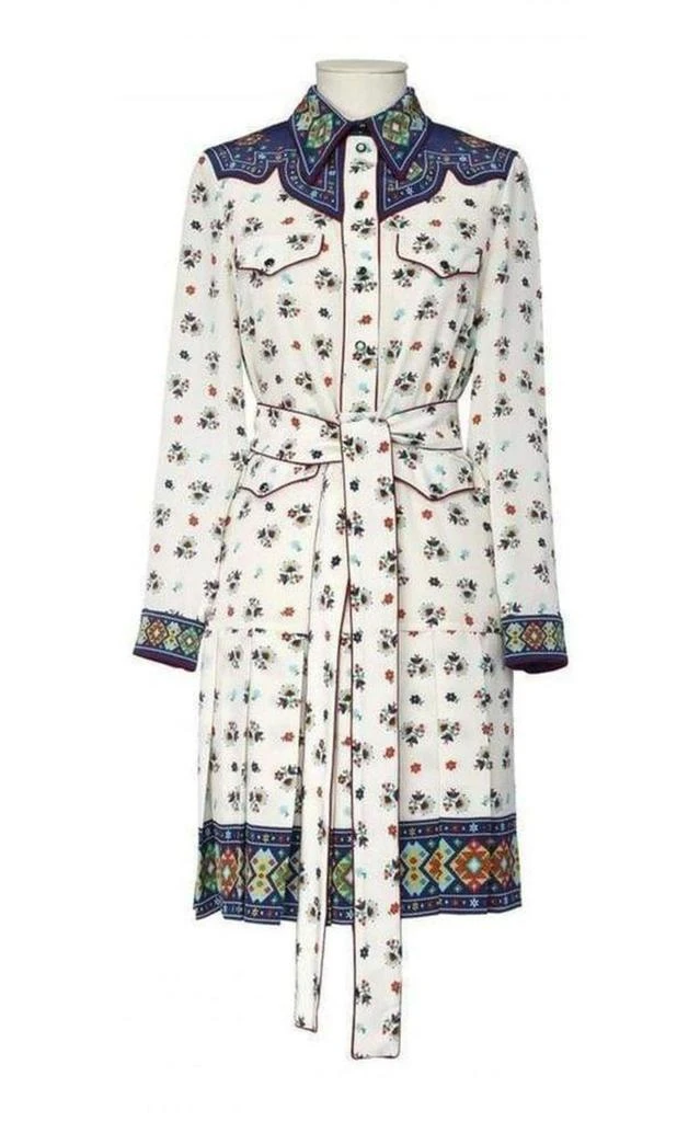 商品Gucci|Gypsy Print Silk Cocktail Dress,价格¥7665,第1张图片