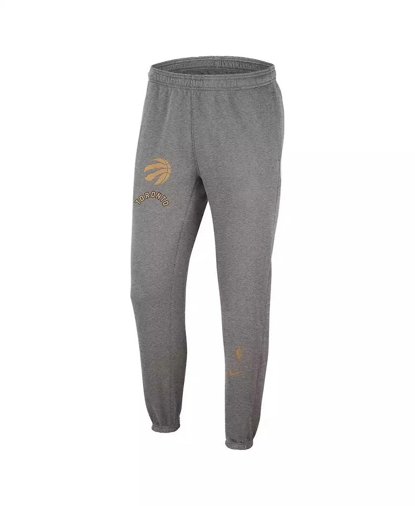 商品NIKE|Men's Heather Charcoal Toronto Raptors 2022/23 City Edition Courtside Brushed Fleece Sweatpants,价格¥474,第2张图片详细描述