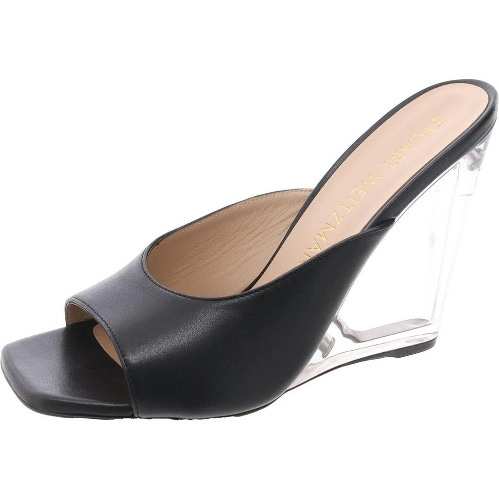 商品Stuart Weitzman|Tia Womens Solid Leather Slide,价格¥787,第1张图片