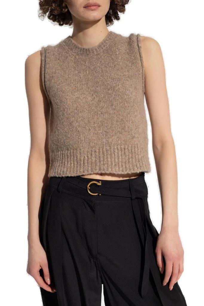 商品Helmut Lang|Helmut Lang Crewneck Cropped Knitted Vest,价格¥712,第2张图片详细描述