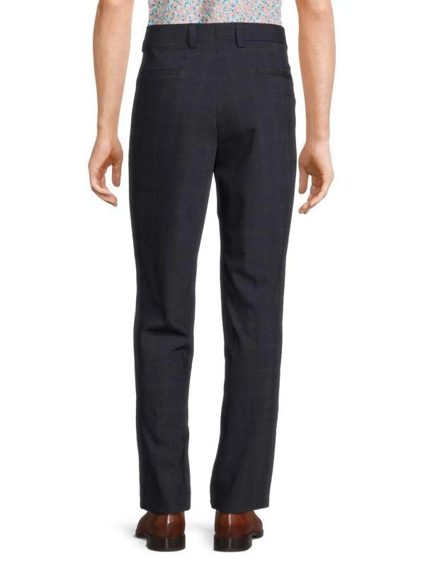 商品Hugo Boss|Tom Checked Wool Blend Flat Front Dress Pants,价格¥505,第2张图片详细描述