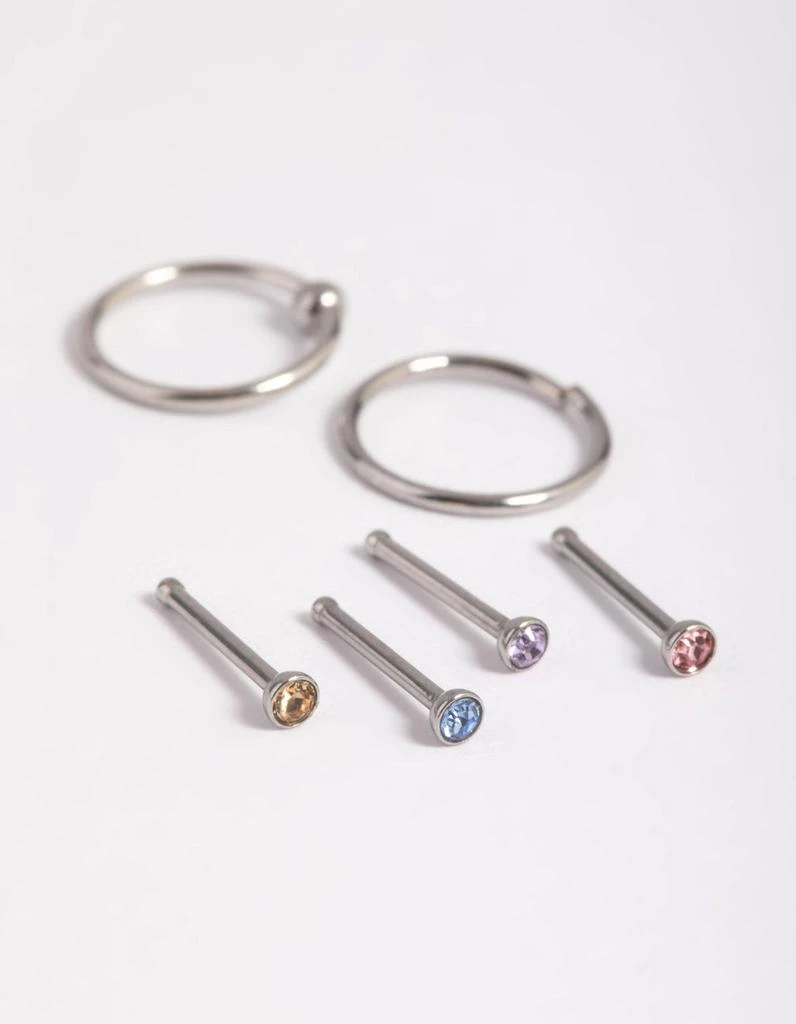 商品Lovisa|Surgical Steel Pastel Nose Stud Pack,价格¥136,第1张图片