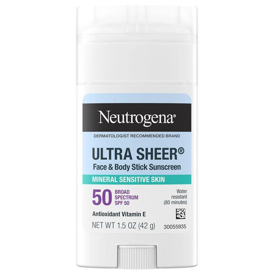 商品Neutrogena|SPF 50 Zinc Mineral Sunscreen Stick,价格¥140,第1张图片