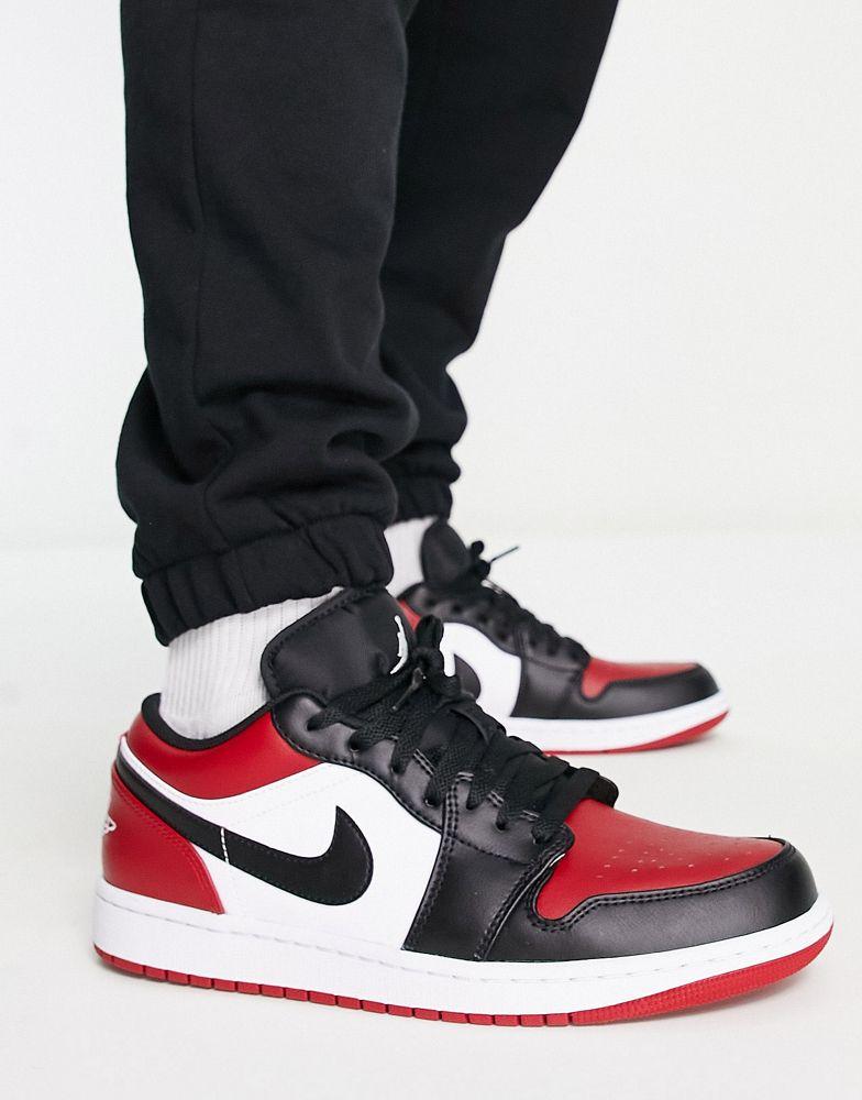 Air Jordan 1 Low trainers in black/red/white商品第3张图片规格展示