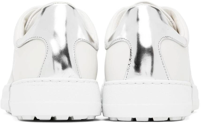 商品Salvatore Ferragamo|White Gancini Sneakers,价格¥2598,第2张图片详细描述