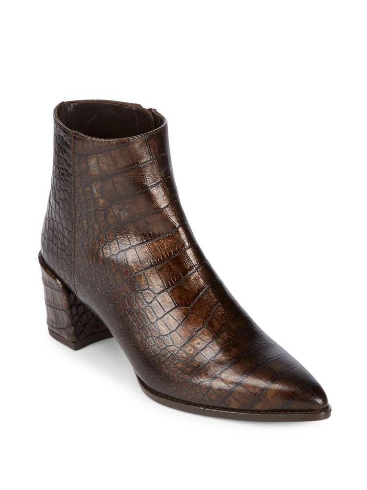 商品Stuart Weitzman|Zepher Crocodile Booties,价格¥1887,第1张图片