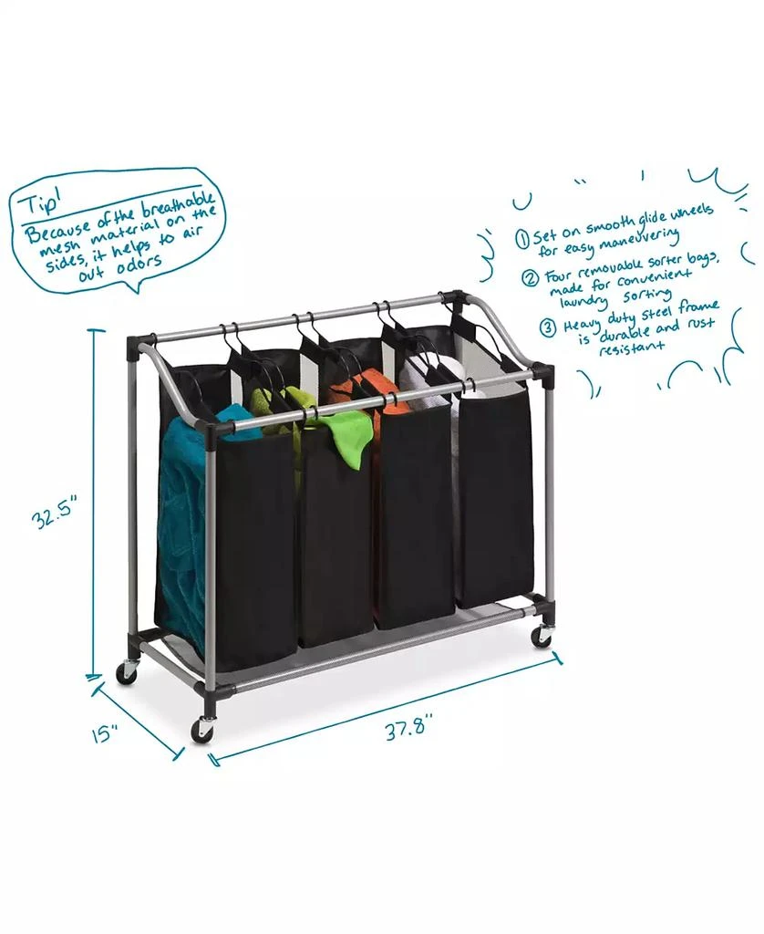 Hampers, Deluxe Quad Laundry Sorter 商品