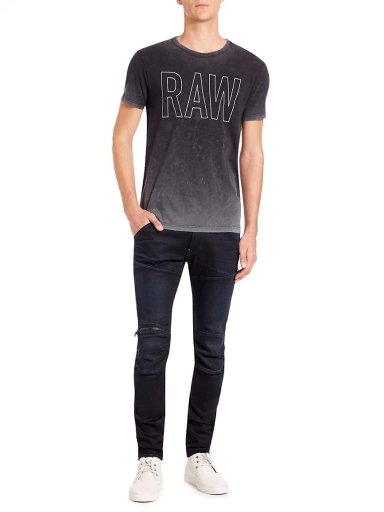 商品G-Star|5620 3D Zip Knee Slim-Fit Jeans,价格¥855,第2张图片详细描述