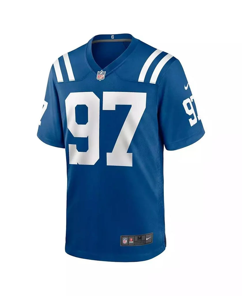 商品NIKE|Men's Laiatu Latu Royal Indianapolis Colts 2024 NFL Draft First Round Pick Player Game Jersey,价格¥776,第3张图片详细描述