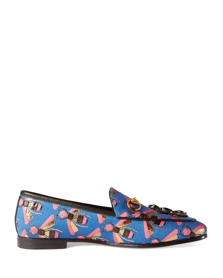 商品Gucci|Women's Jordan Embellished Jacquard Loafers,价格¥2841,第2张图片详细描述