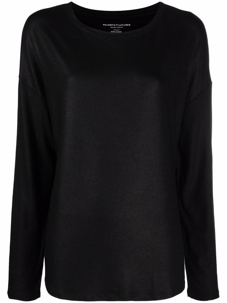 商品MAJESTIC FILATURES|Majestic Sweaters Black,价格¥978,第1张图片