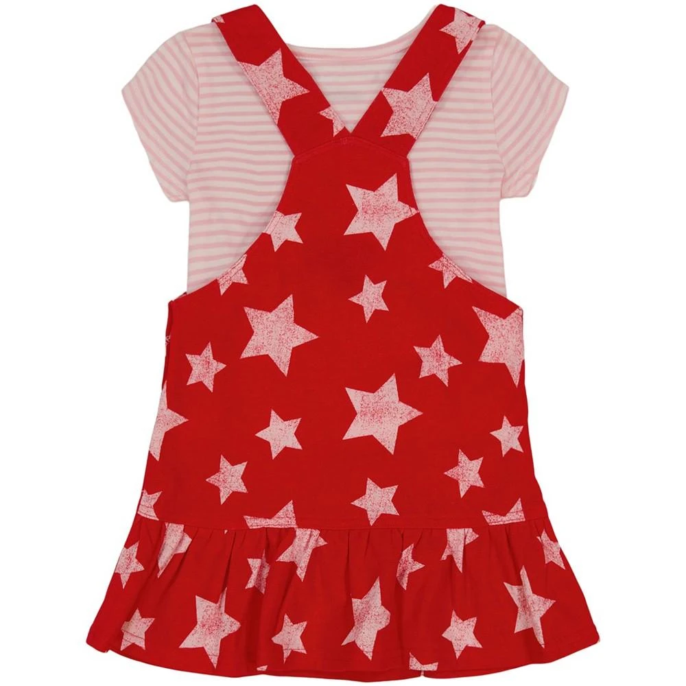 商品Tommy Hilfiger|Baby Girls Star Pinafore and Logo Shirt, 2 Piece Set,价格¥248,第4张图片详细描述