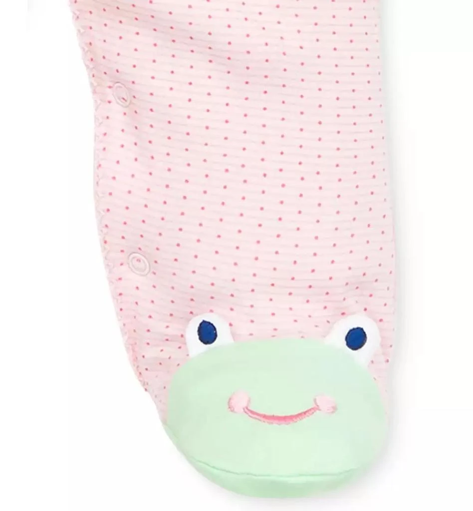 商品Little Me|Baby Frogs Snap Up Footed Cotton Coverall,价格¥97,第4张图片详细描述