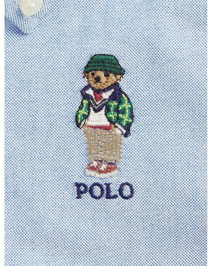 商品Ralph Lauren|Boys' Polo Bear Cotton Oxford Shirt - Little Kid,价格¥267,第3张图片详细描述