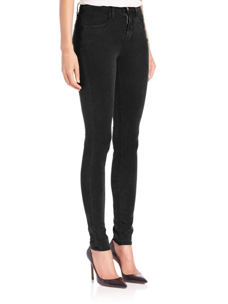 商品J Brand|Maria Luxe Sateen High-Rise Skinny Jeans,价格¥733,第3张图片详细描述