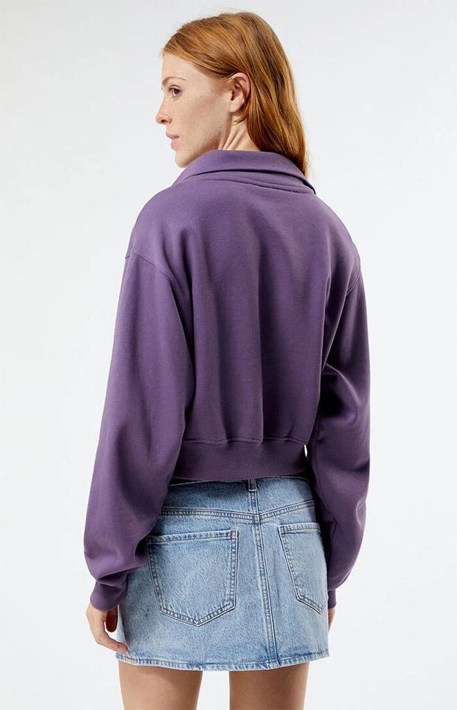 Los Angeles Half Zip Cropped Sweatshirt 商品