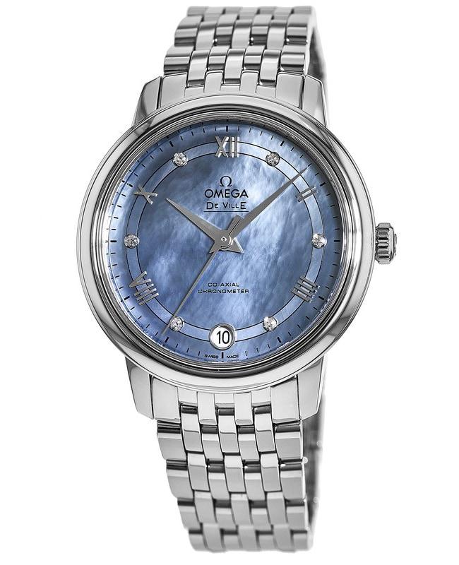 Omega De Ville Co-Axial 32.7mm Automatic Blue Dial Steel Women's Watch 424.10.33.20.57.001商品第1张图片规格展示