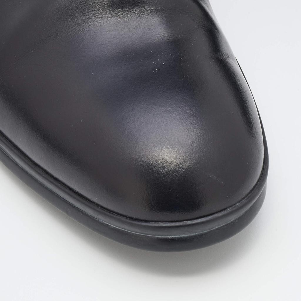 Fendi Black Leather FF Chelsea Boots Size 41.5商品第7张图片规格展示
