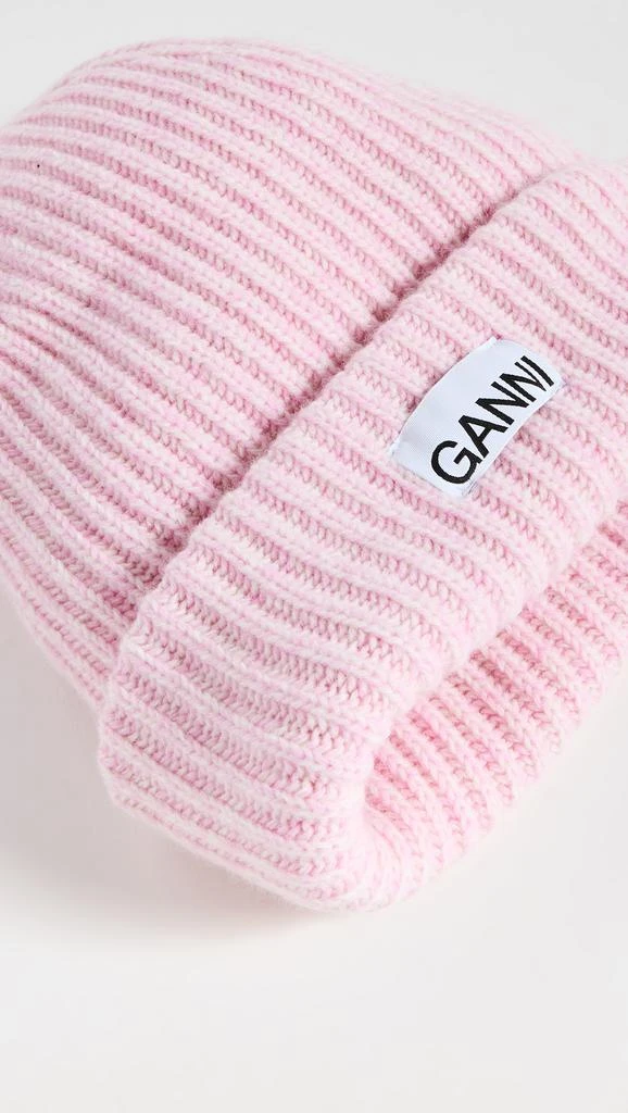 商品Ganni|GANNI 挺括罗纹毛线帽,价格¥718,第4张图片详细描述