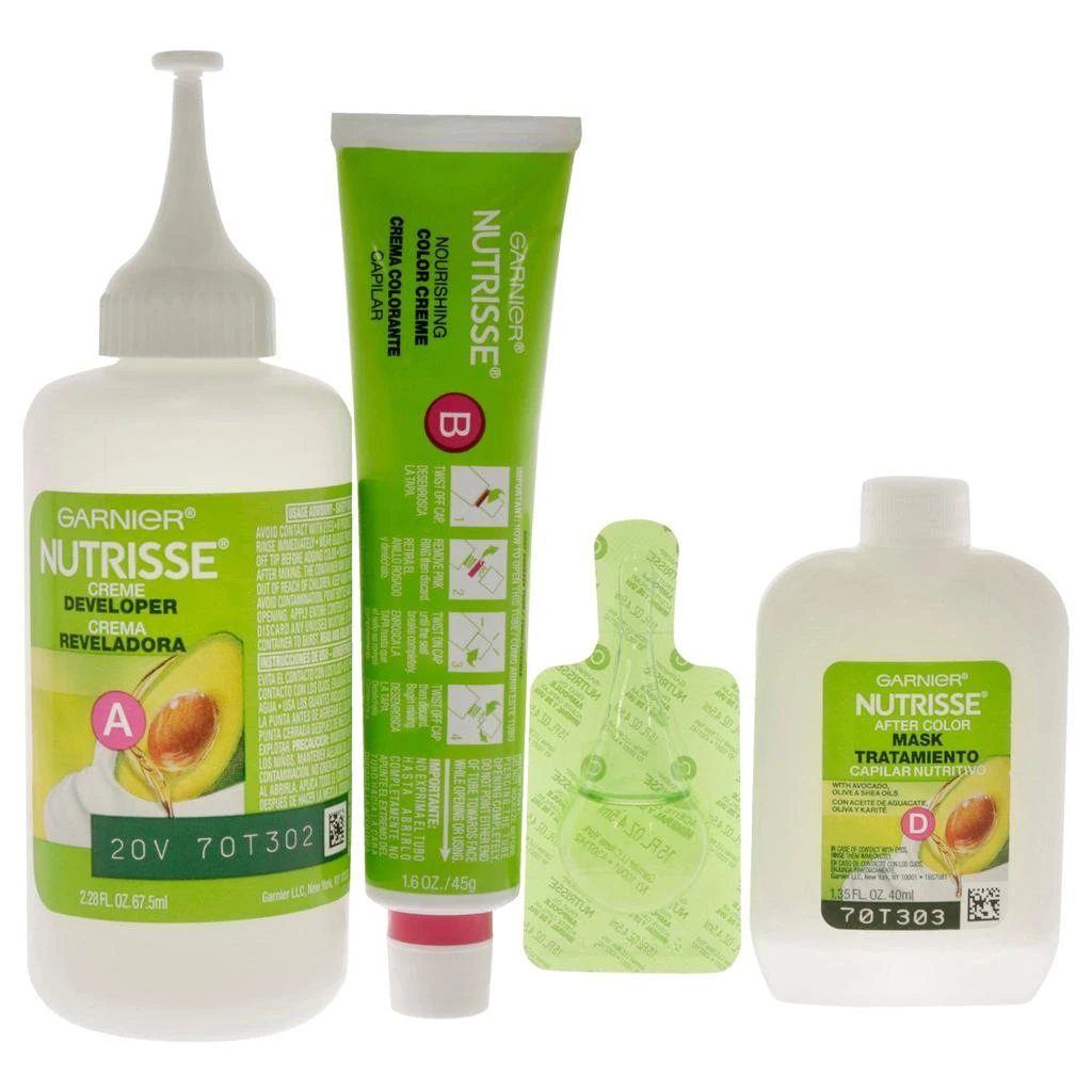 商品Garnier|Garnier Nutrisse Nourishing Color Creme - #20 Soft Black For Unisex 1 Application Hair Color,价格¥124,第2张图片详细描述