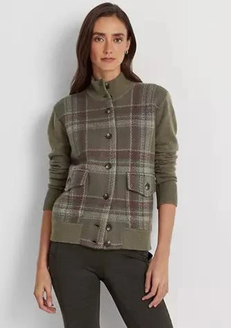 商品Ralph Lauren|Ralph Lauren Plaid Wool Blend Coat,价格¥1107,第1张图片