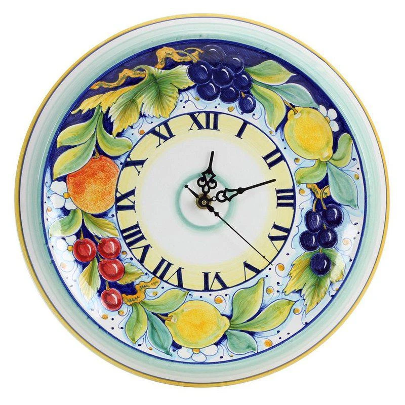 商品Artistica - Deruta of Italy|Deruta Frutta: Round Wall Clock Dec Frutta,价格¥1493,第1张图片