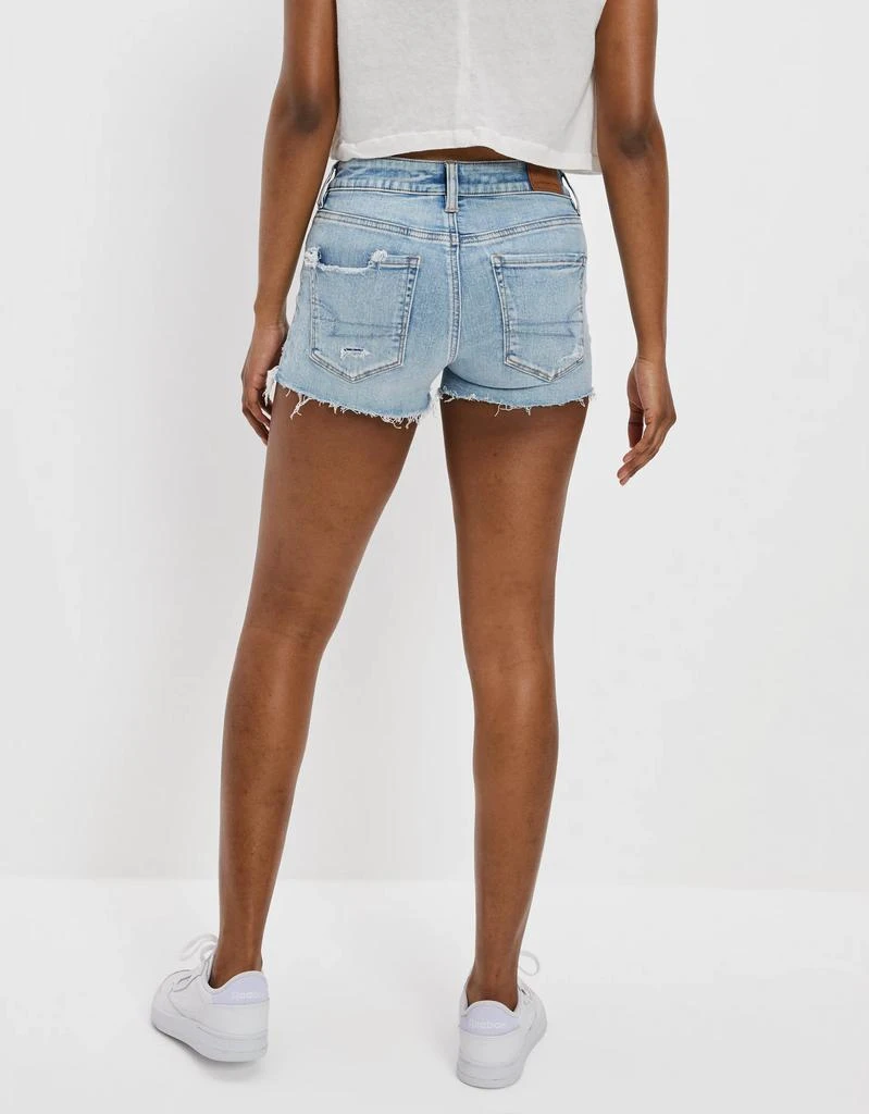 商品AE|AE Next Level High-Waisted Denim Short Short,价格¥181,第2张图片详细描述