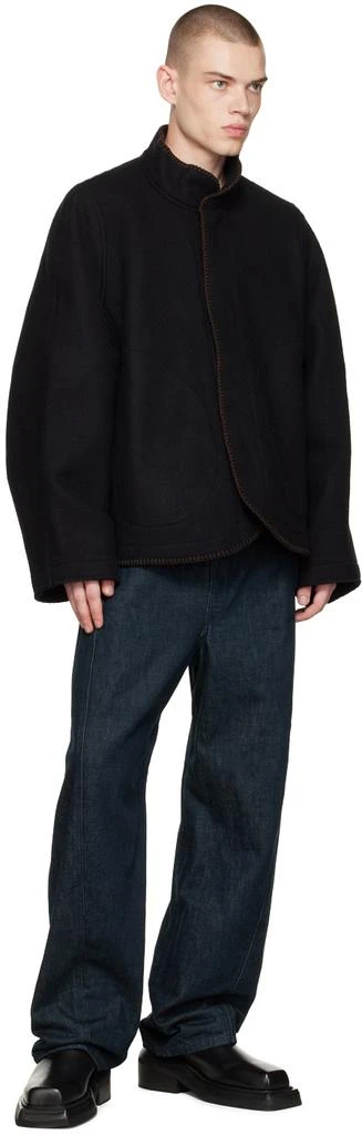 商品3MAN|男式 黑色毛毯夹克,价格¥1104,第4张图片详细描述