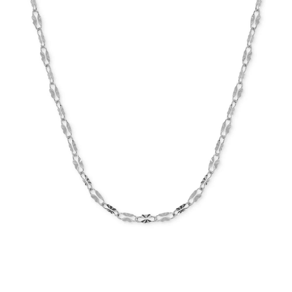 商品Essentials|Mirror Link 24" Chain Necklace in Silver Plate or Gold Plate,价格¥188,第1张图片