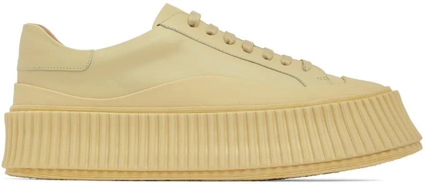 商品Jil Sander|Yellow Oversize Low-Top Sneakers,价格¥1460,第1张图片