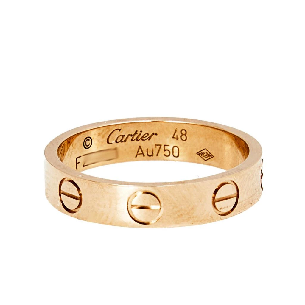 商品[二手商品] Cartier|Cartier Love 18K Rose Gold Narrow Wedding Band Ring 48,价格¥5437,第2张图片详细描述