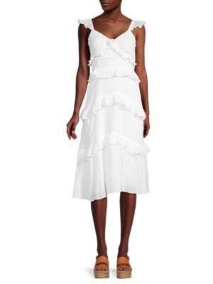 商品Lush|​Ruffle Tiered Midi Dress,价格¥298,第3张图片详细描述
