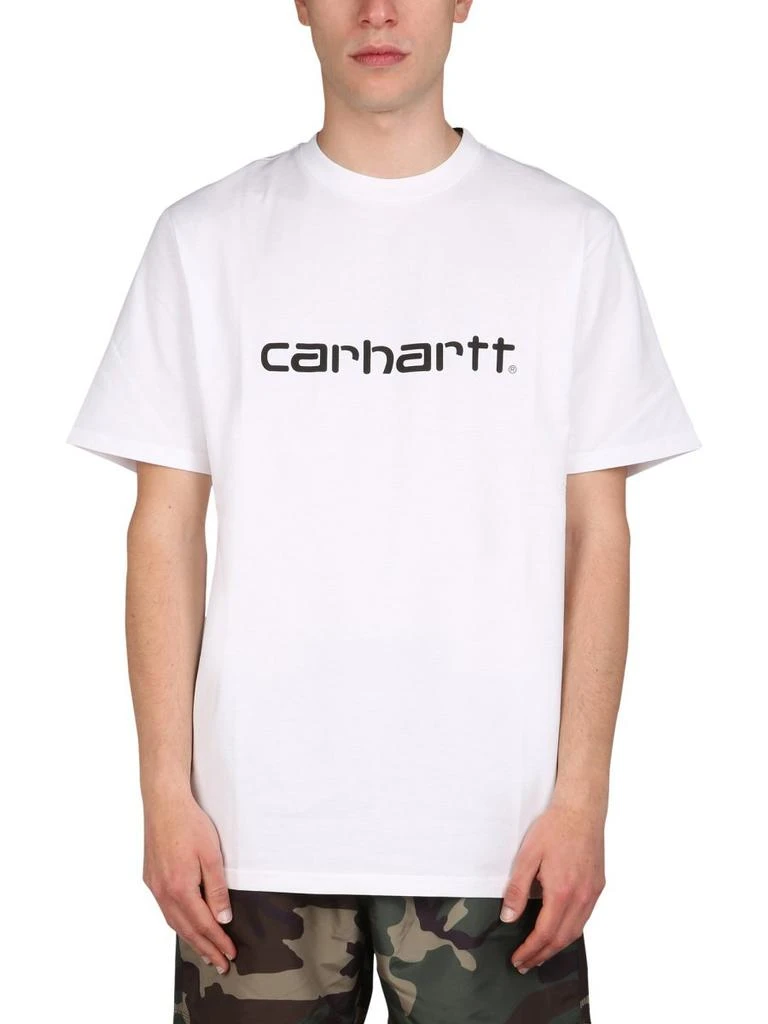 商品Carhartt|Carhartt WIP Logo Print Crewneck T-Shirt,价格¥204-¥207,第1张图片