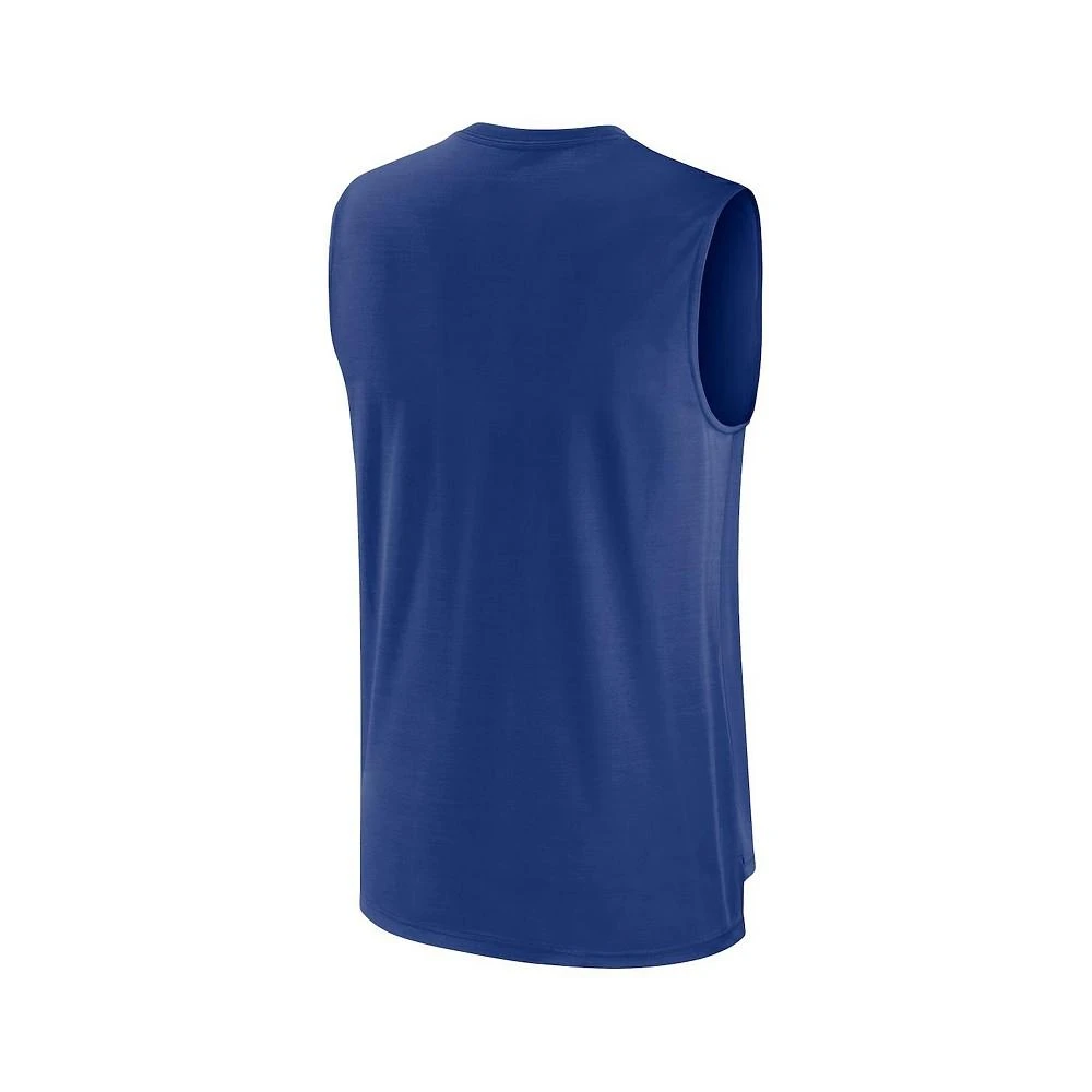 商品NIKE|Men's Royal Chicago Cubs Knockout Stack Exceed Performance Muscle Tank Top,价格¥210,第4张图片详细描述