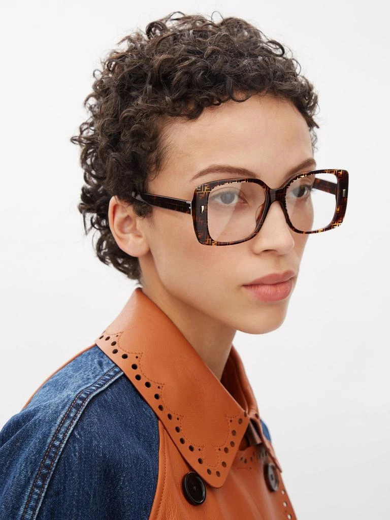 商品Fendi|Fendi First square tortoiseshell-acetate glasses,价格¥3313,第2张图片详细描述