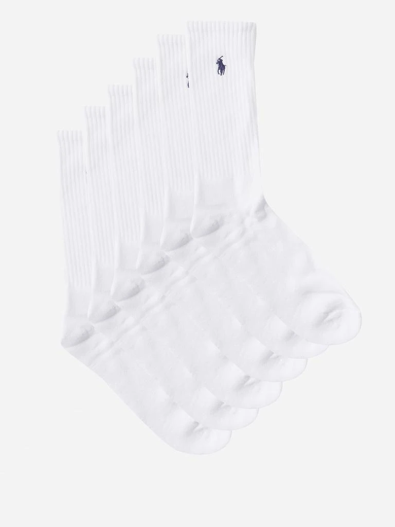 商品Ralph Lauren|Pack of six logo-embroidered cotton-blend socks,价格¥494,第1张图片