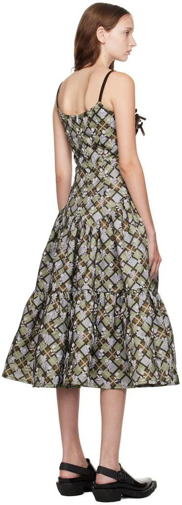 商品CHOPOVA LOWENA|Brown & Green Sabers Midi Dress,价格¥5393,第3张图片详细描述