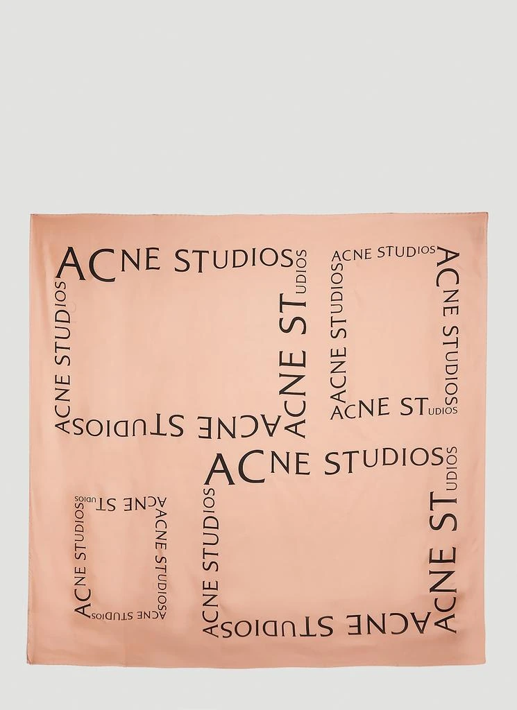 商品Acne Studios|Logo Print Sqaure Scarf,价格¥1206,第1张图片