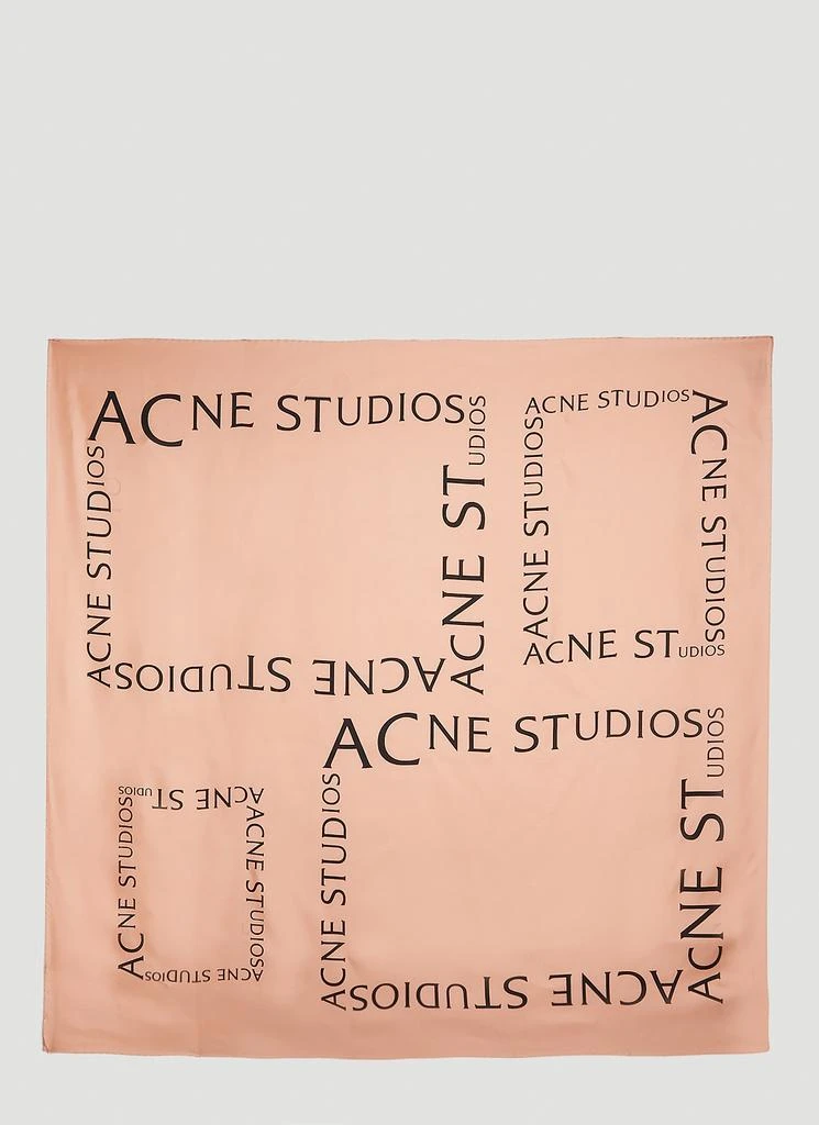 商品Acne Studios|Logo Print Sqaure Scarf,价格¥1001,第1张图片