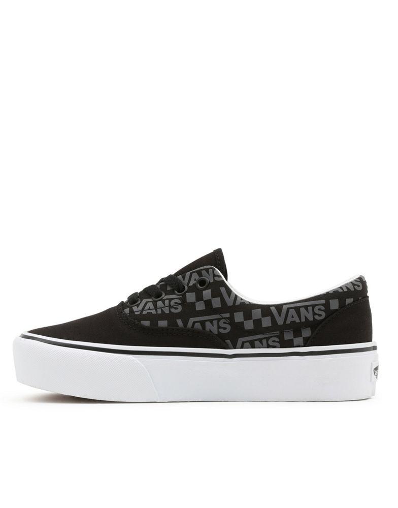 Vans Reflective Logo Era Platform in black/white商品第4张图片规格展示