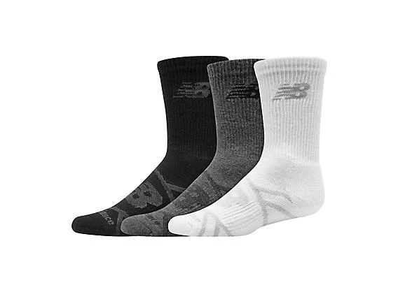 商品New Balance|Kids Performance Crew Sock 3 Pack,价格¥84,第1张图片