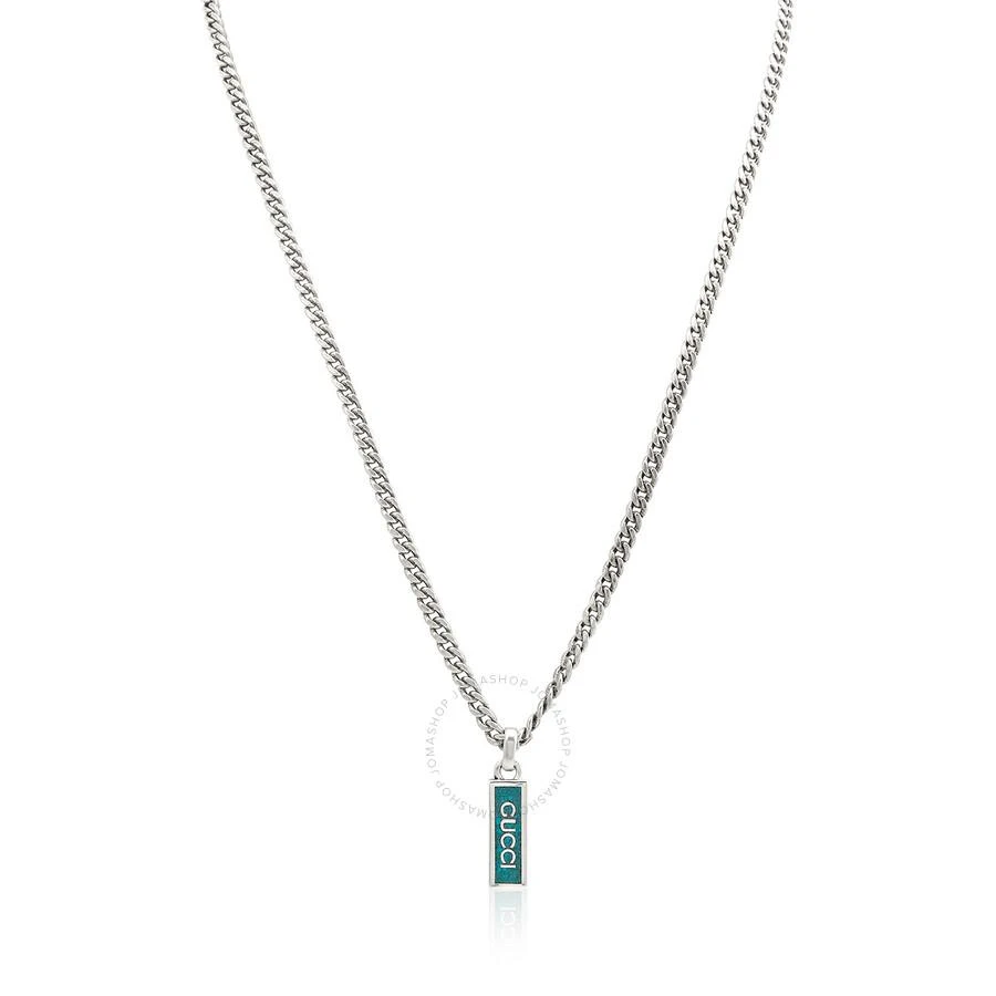 商品Gucci|Unisex 925-Sterling Sterling Silver Green Necklace,价格¥3514,第1张图片