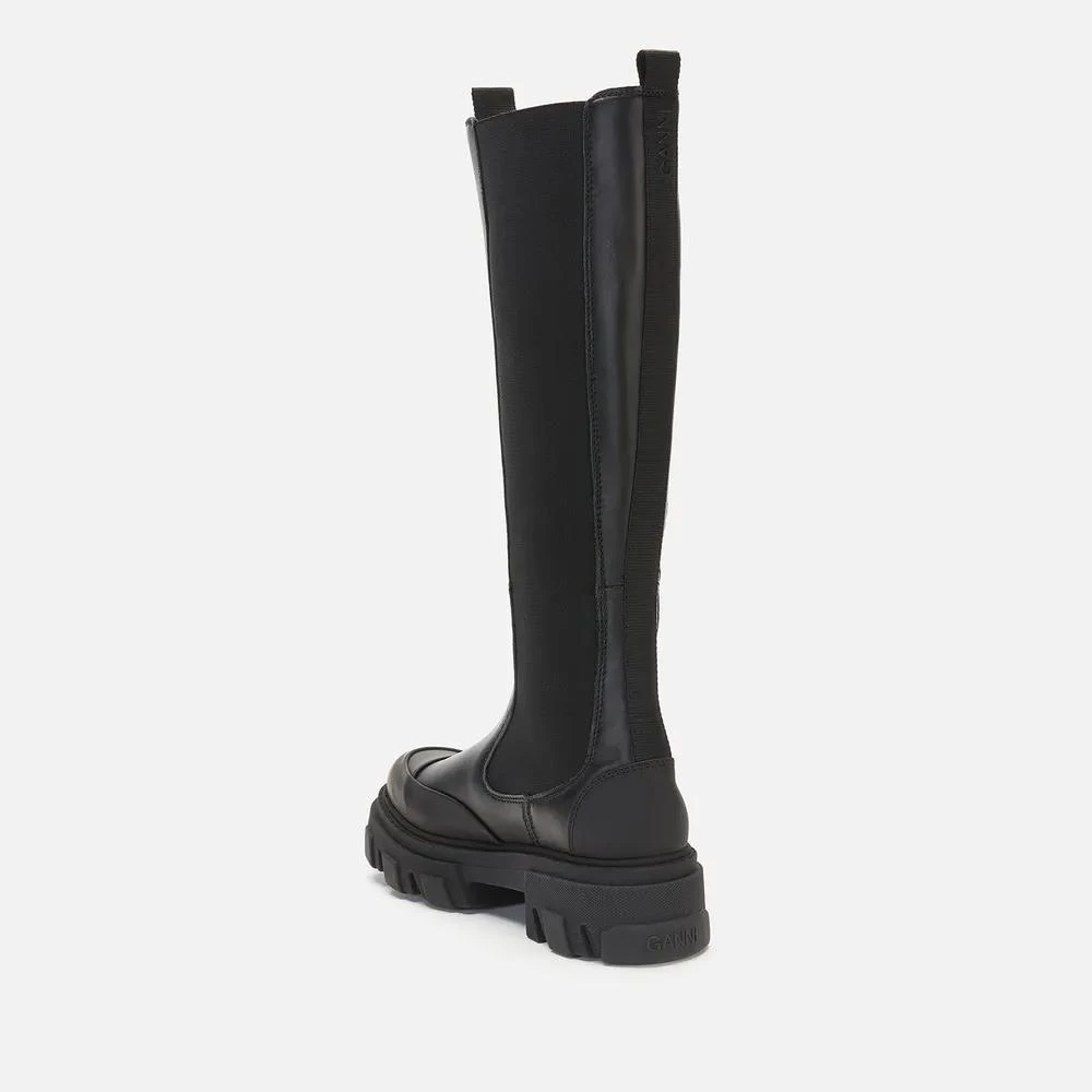 商品Ganni|Ganni Women's Knee High Leather Chelsea Boots,价格¥3132,第3张图片详细描述