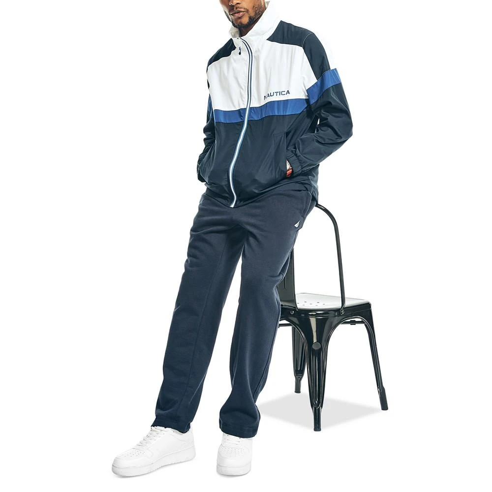 商品Nautica|Men's Water-Resistant Colorblock Full Zip Track Jacket,价格¥426,第4张图片详细描述