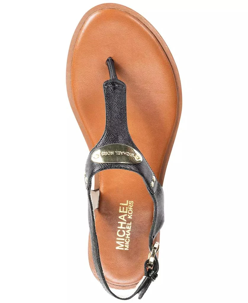 商品Michael Kors|Women's MK Plate Flat Thong Sandals,价格¥407,第4张图片详细描述