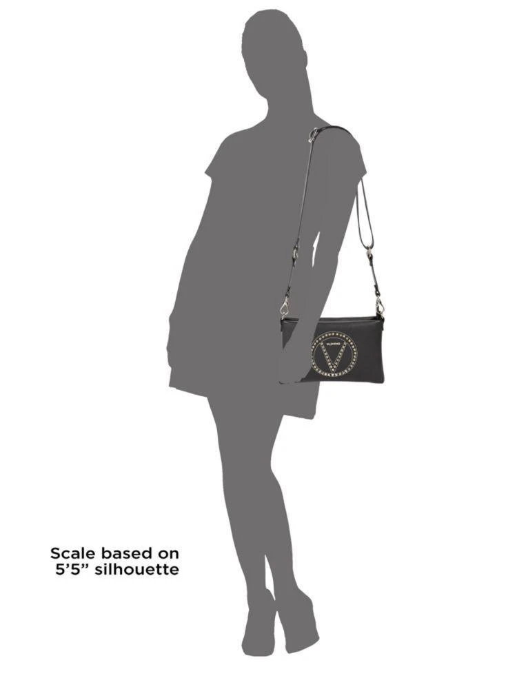 商品Mario Valentino|Vanille Rock Studded Leather Shoulder Bag,价格¥1730,第3张图片详细描述