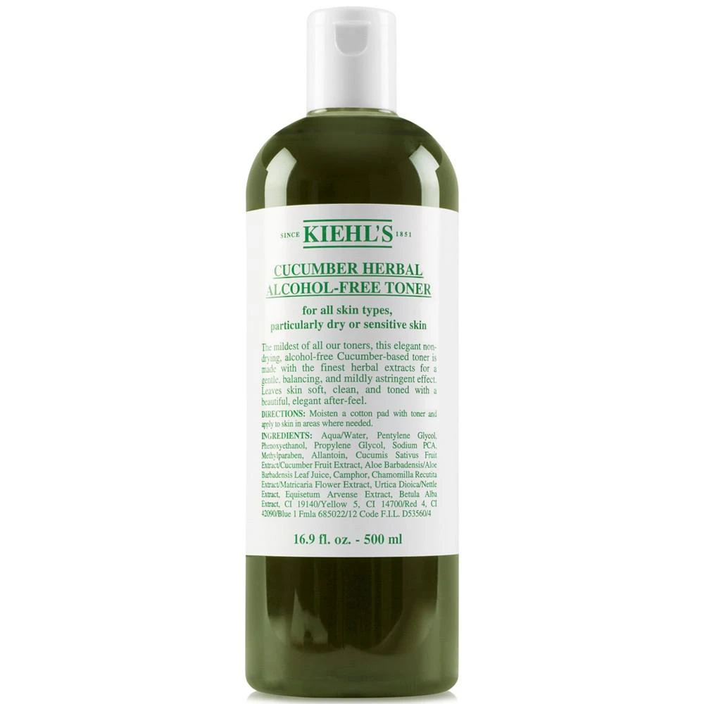 商品Kiehl's|黄瓜植物爽肤水 (小黄瓜水) 500ml,价格¥264,第1张图片