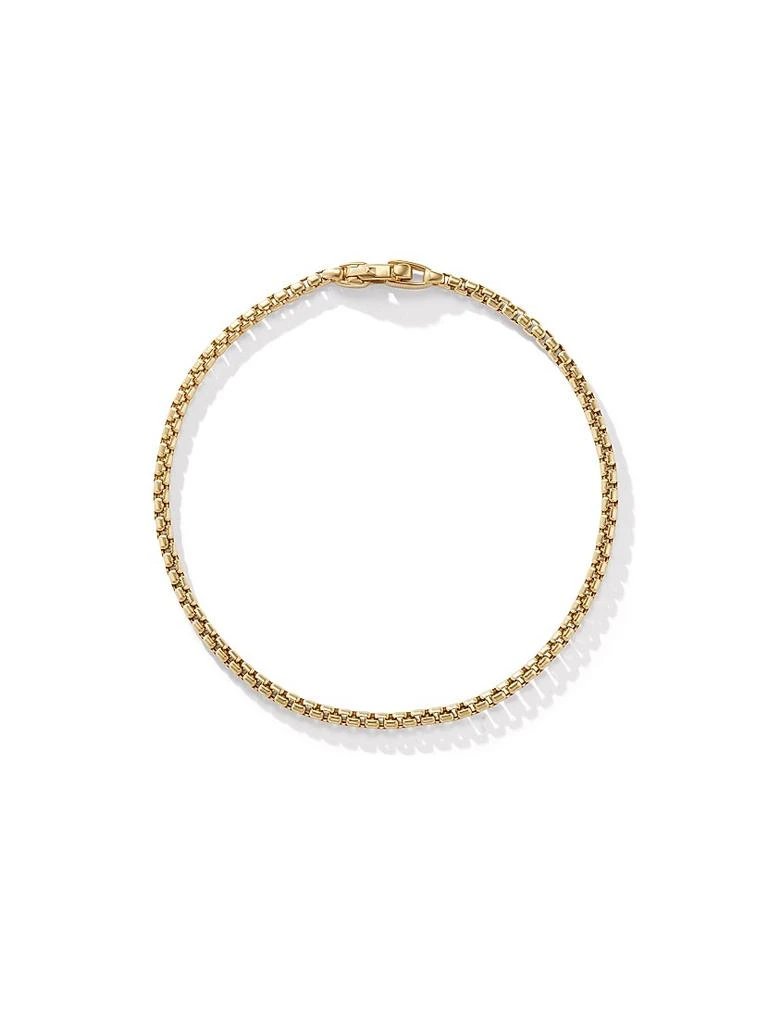 商品David Yurman|Box Chain Bracelet in 18K Yellow Gold, 2.7MM,价格¥10353,第2张图片详细描述